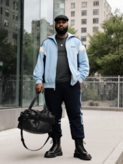 Ensemble Challenger Adidas Ventex vintage – Années 80 – Bleu ciel - Taille M – Image 2