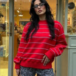 Pull Adidas Ventex vintage – Années 80 – Rouge