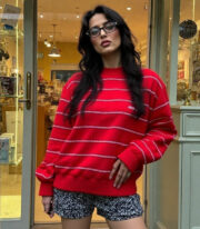 Pull Adidas Ventex vintage – Années 80 – Rouge