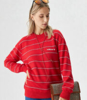 Pull Adidas Ventex vintage – Années 80 – Rouge – Image 3